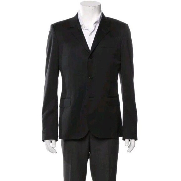 YSL Yves Saint Laurent Blazer Jacket 3 Buttons Men FR 54 US 44 Long XXL EUC 120 - Picture 1 of 14